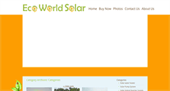 Desktop Screenshot of ecoworldsolar.com