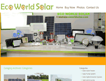 Tablet Screenshot of ecoworldsolar.com